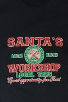 Modern "Santa's Workshop" Ugly Christmas Sweatshirt 