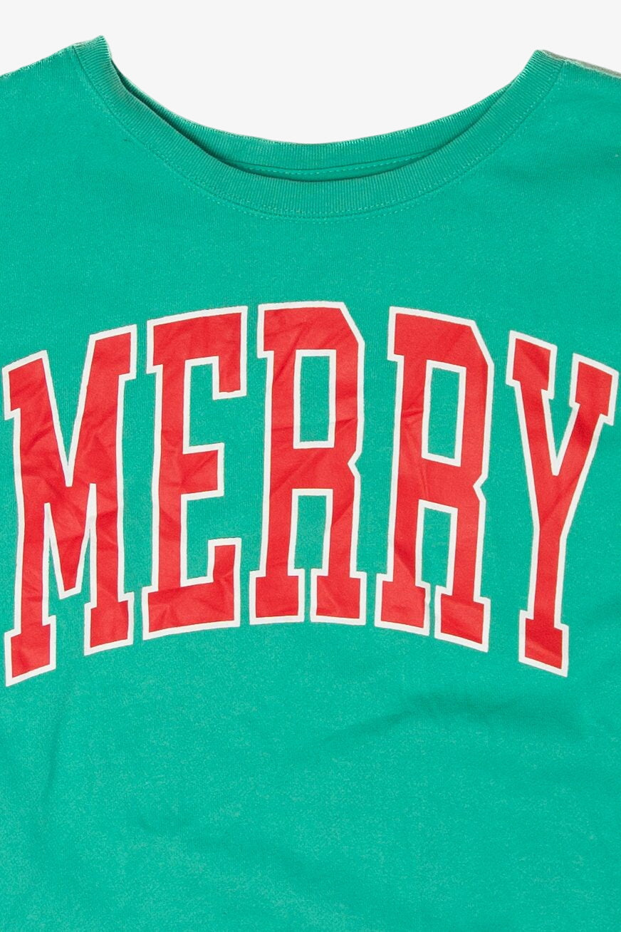 Modern "Merry" Ugly Christmas Sweatshirt