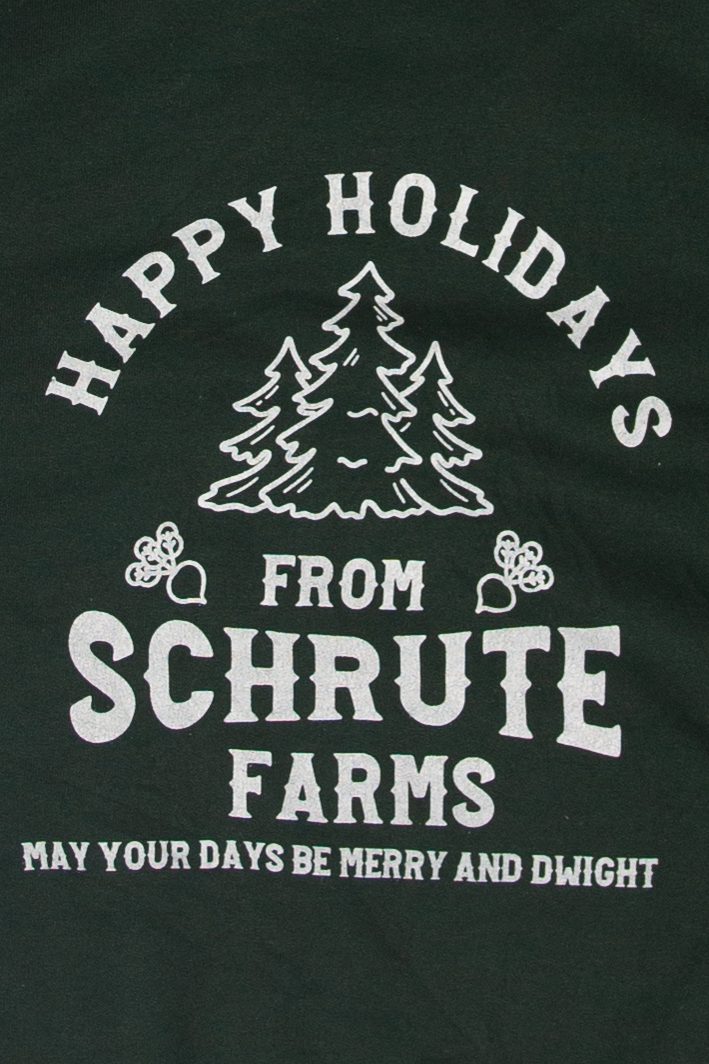 Modern "Happy Holidays From Schrute Farms" Ugly Christmas Sweatshirt