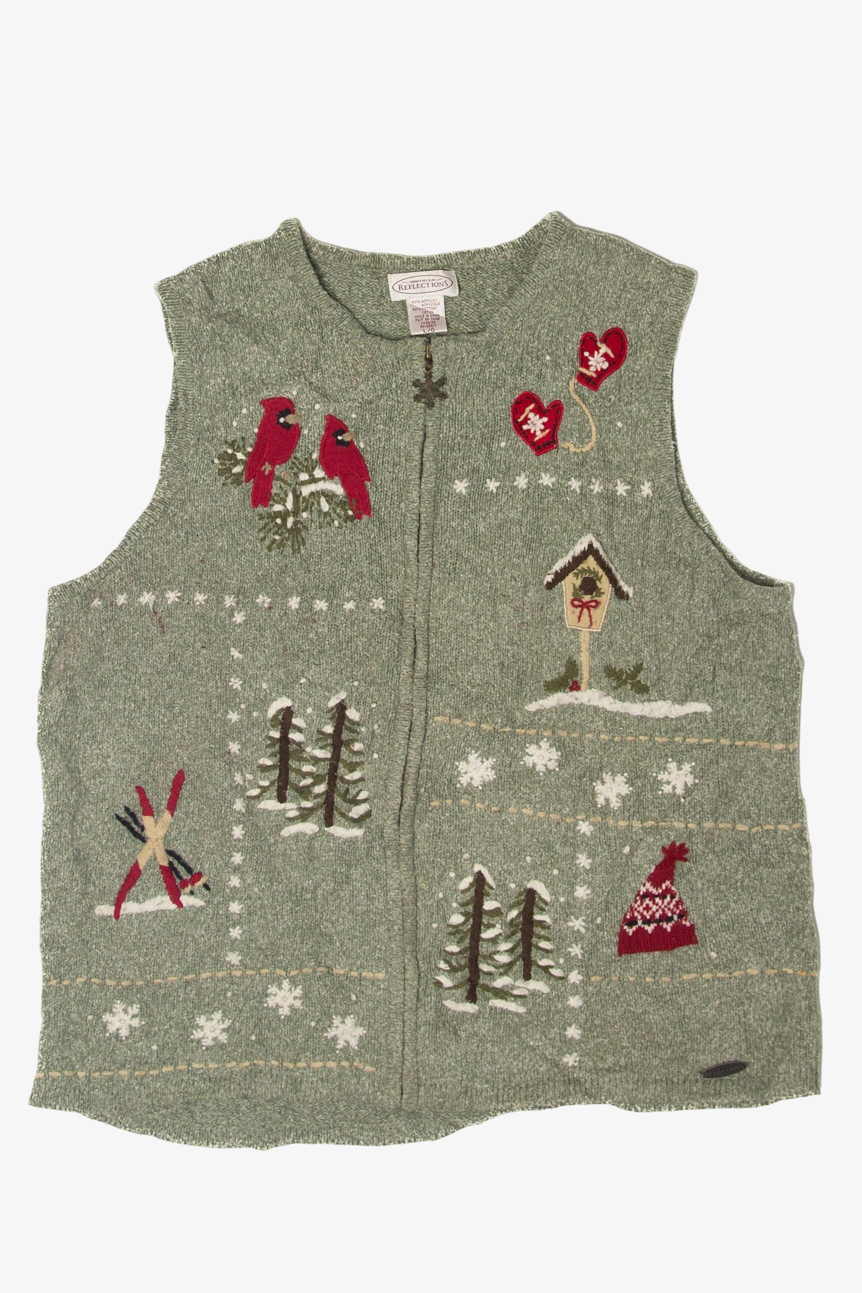 Vintage Northern Reflections Ugly Christmas Vest (1990s)