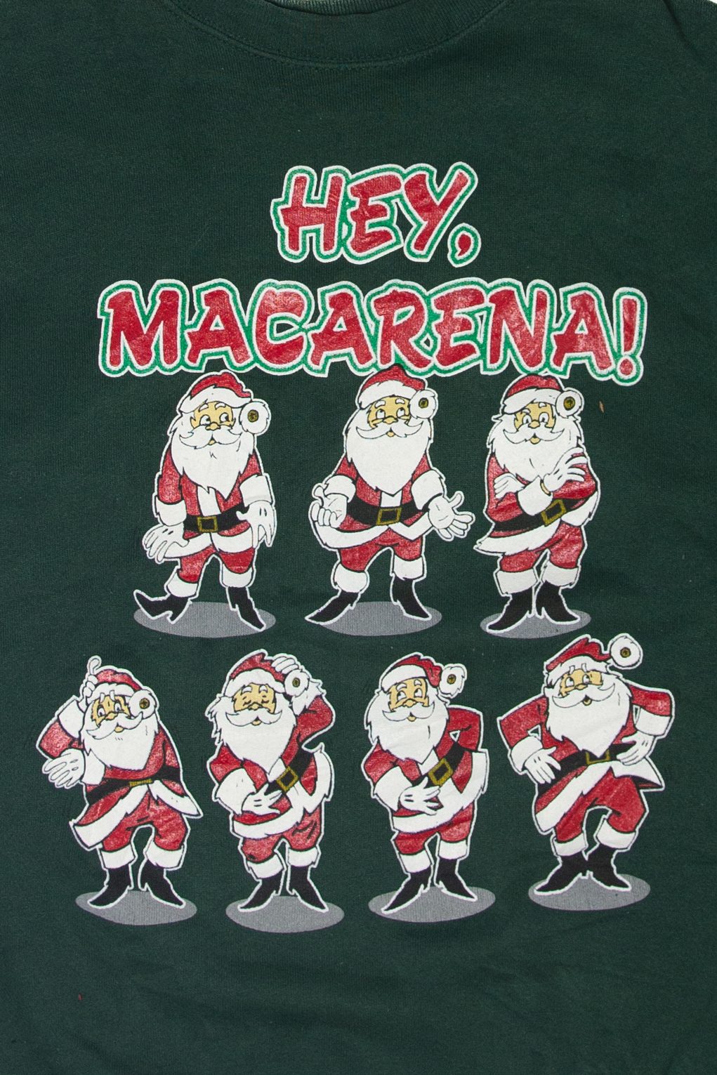 Vintage Santa Macarena Ugly Christmas Sweatshirts (1990s)