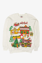 Vintage Oneita Ugly Christmas Sweatshirts (1990s)