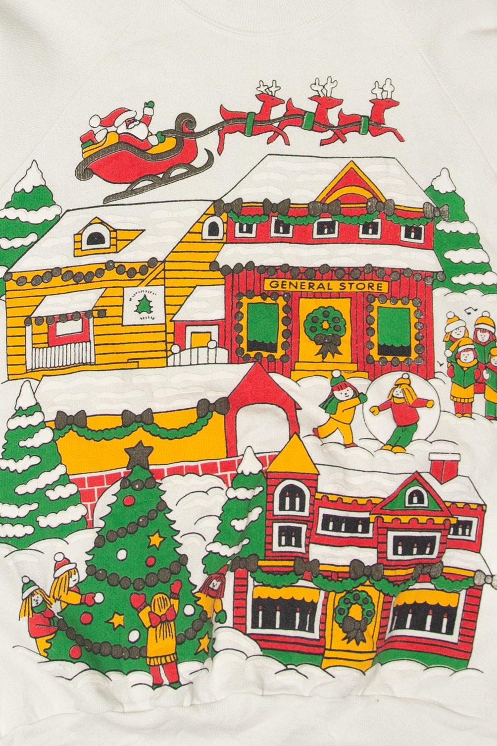Vintage Oneita Ugly Christmas Sweatshirts (1990s)