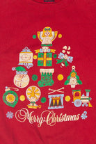 Vintage "Merry Christmas" Ugly Christmas Sweatshirts (1990s)