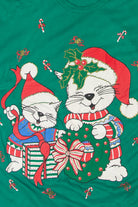 Vintage Cats Ugly Christmas Sweatshirts (1990s)