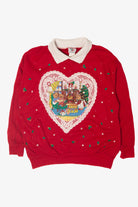Vintage Heart Bears Ugly Christmas Sweatshirts (1980s)