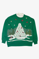 Vintage Cardinals In Tree Ugly Christmas Sweatshirts (1980s)