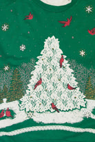 Vintage Cardinals In Tree Ugly Christmas Sweatshirts (1980s)