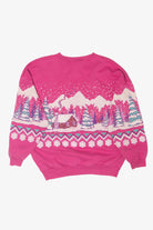 Vintage Lifestyle Pink Ugly Christmas Sweatshirts (1990s)