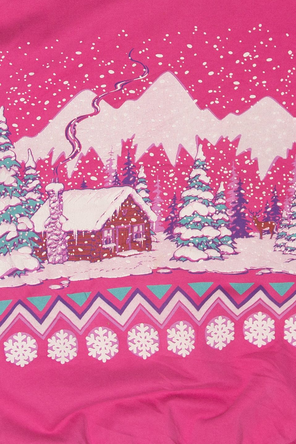 Vintage Lifestyle Pink Ugly Christmas Sweatshirts (1990s)