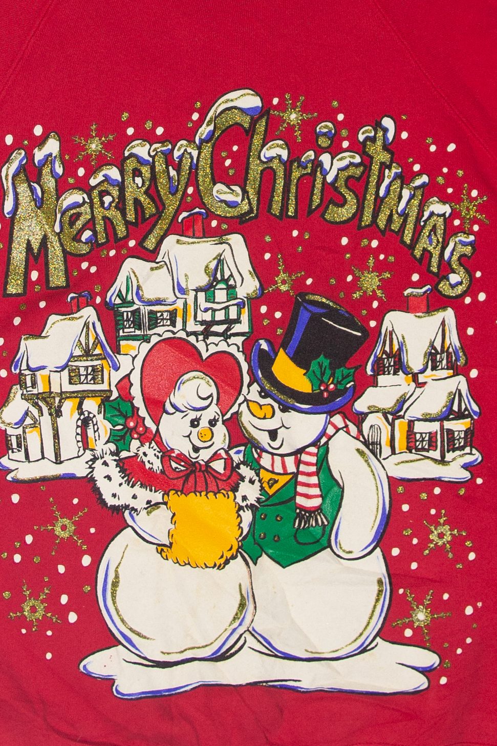 Vintage "Merry Christmas" Ugly Christmas Sweatshirts (1990s)
