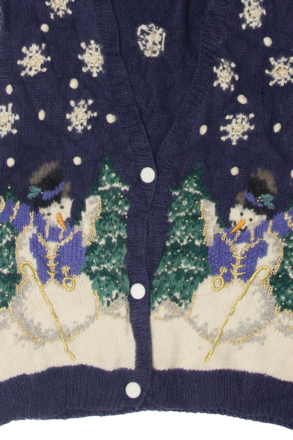 Vintage Snowmen Ugly Christmas Vest (1990s)