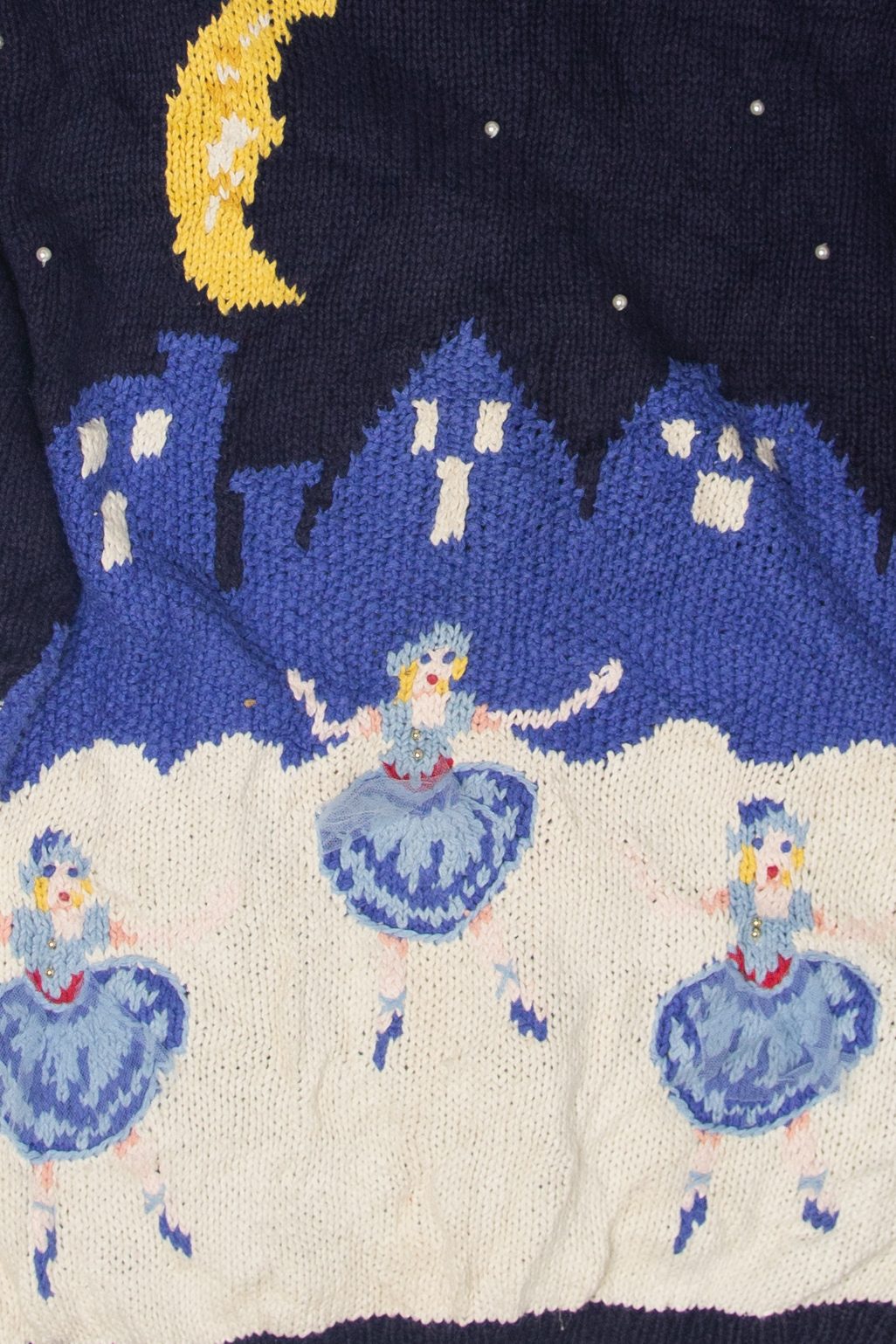 Vintage Nutcracker Ballet Ugly Christmas Cardigans (1990s)