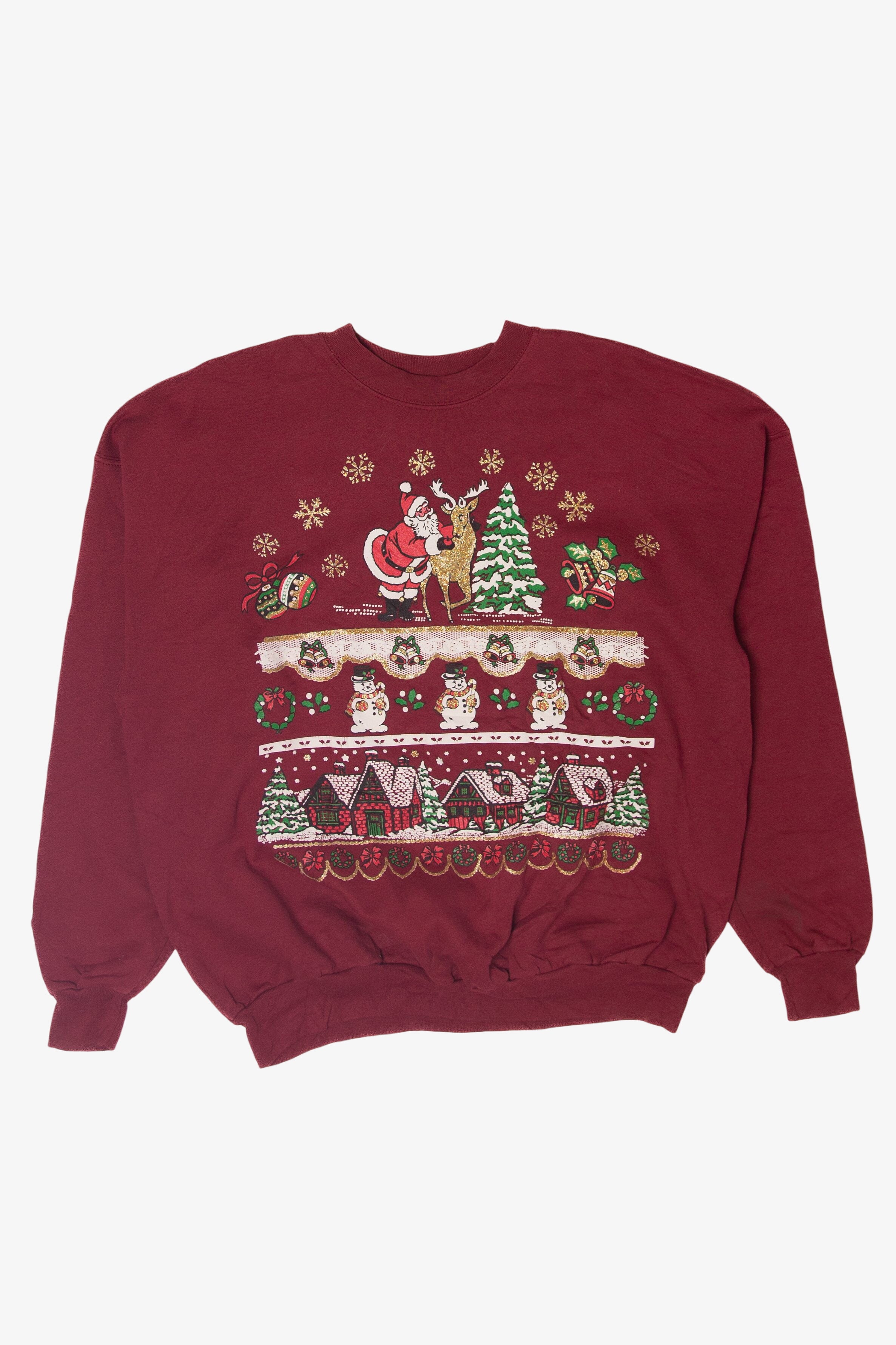 Vintage Briar Creek Ugly Christmas Sweatshirts (1990s)