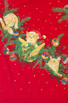 Vintage Kitties Ugly Christmas Sweatshirts (1980s)