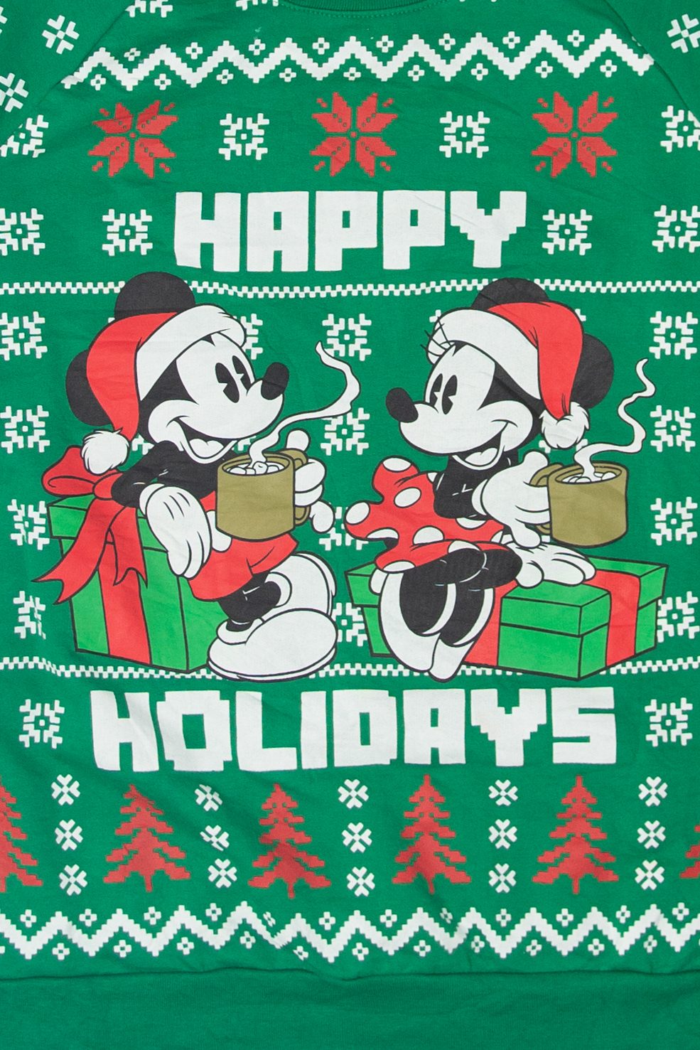 Vintage Mickey And Minnie Mouse Ugly Christmas Sweatshirts (2010s)