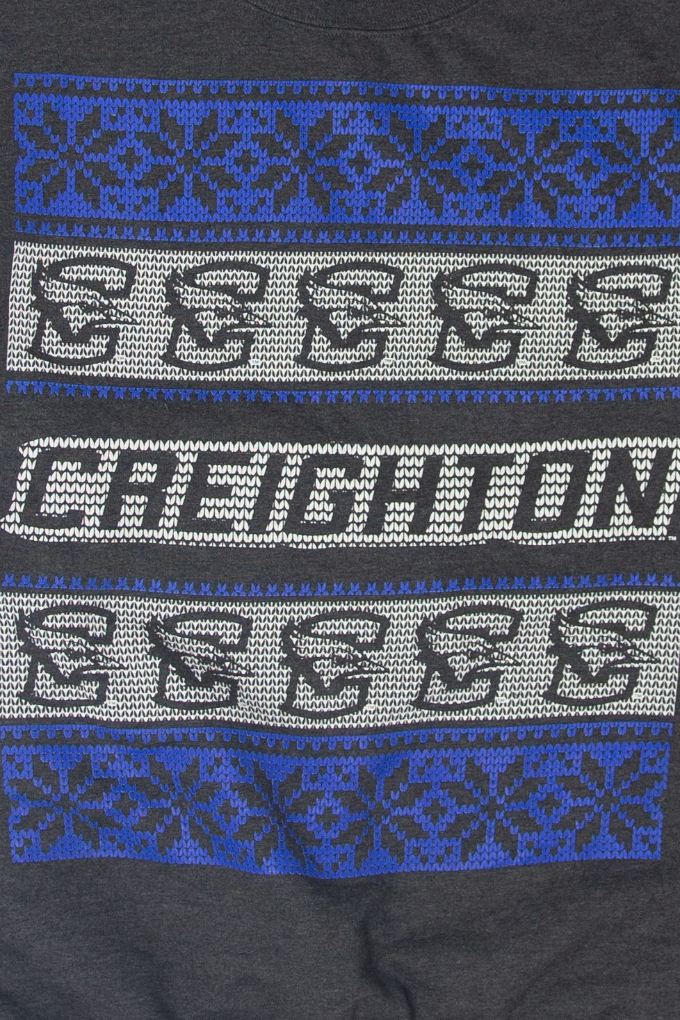 Vintage Creighton University Ugly Christmas Sweatshirts (2010s)