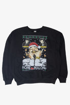 Vintage "Home Malone" Post Malone Ugly Christmas Sweatshirts (2010s)