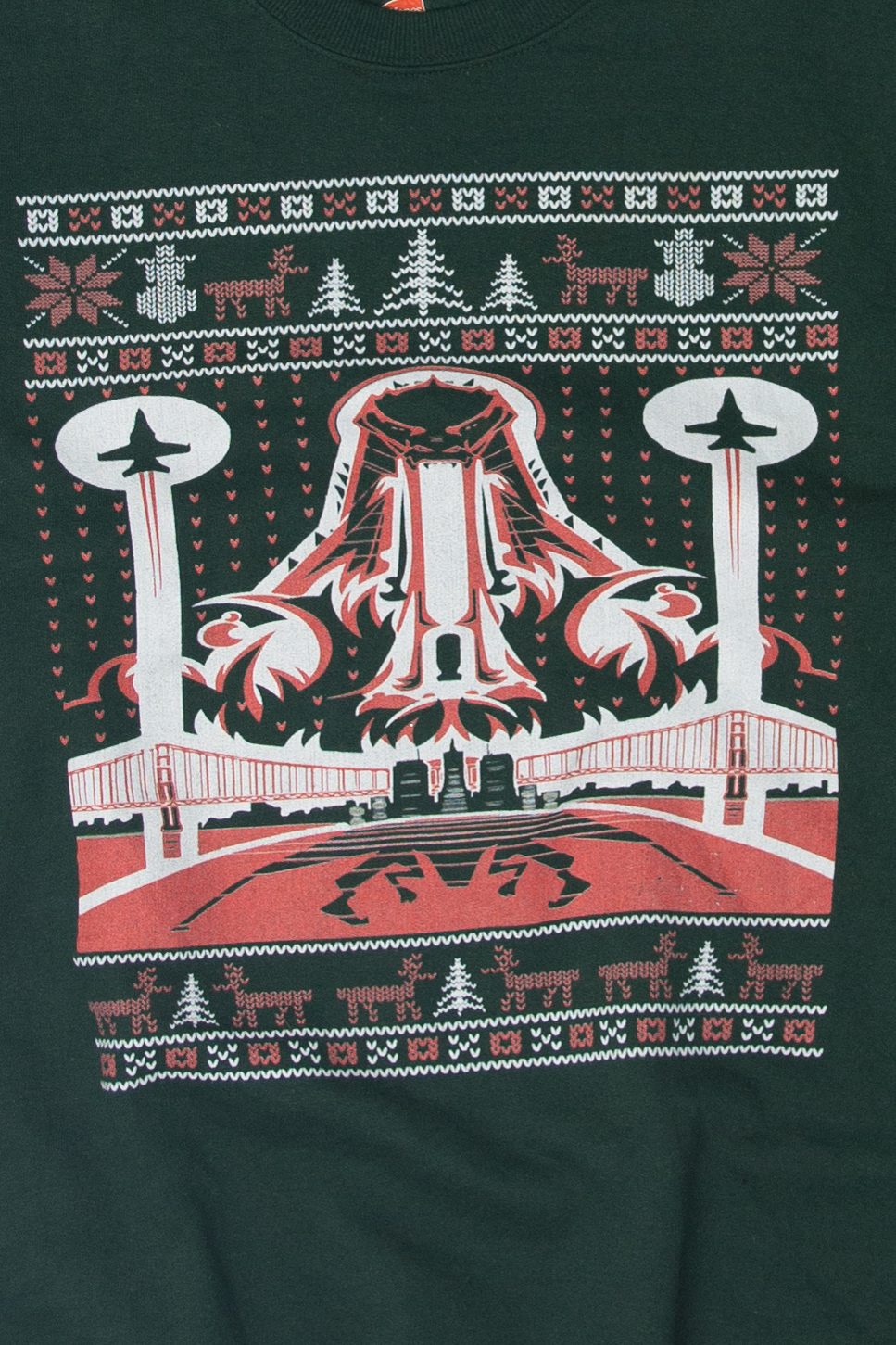 Vintage Godzilla Ugly Christmas Sweatshirts (2010s)