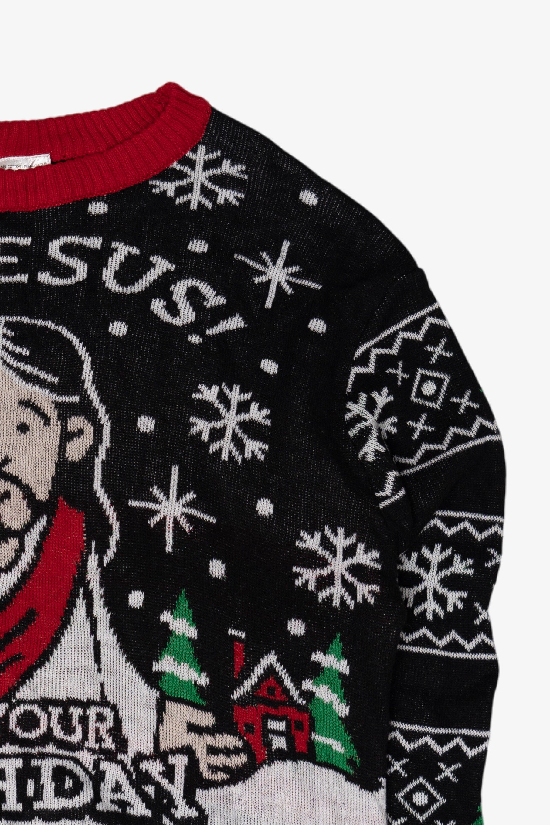 Vintage "Go Jesus It's Your Birthday" Ugly Christmas Pullovers (2010s)