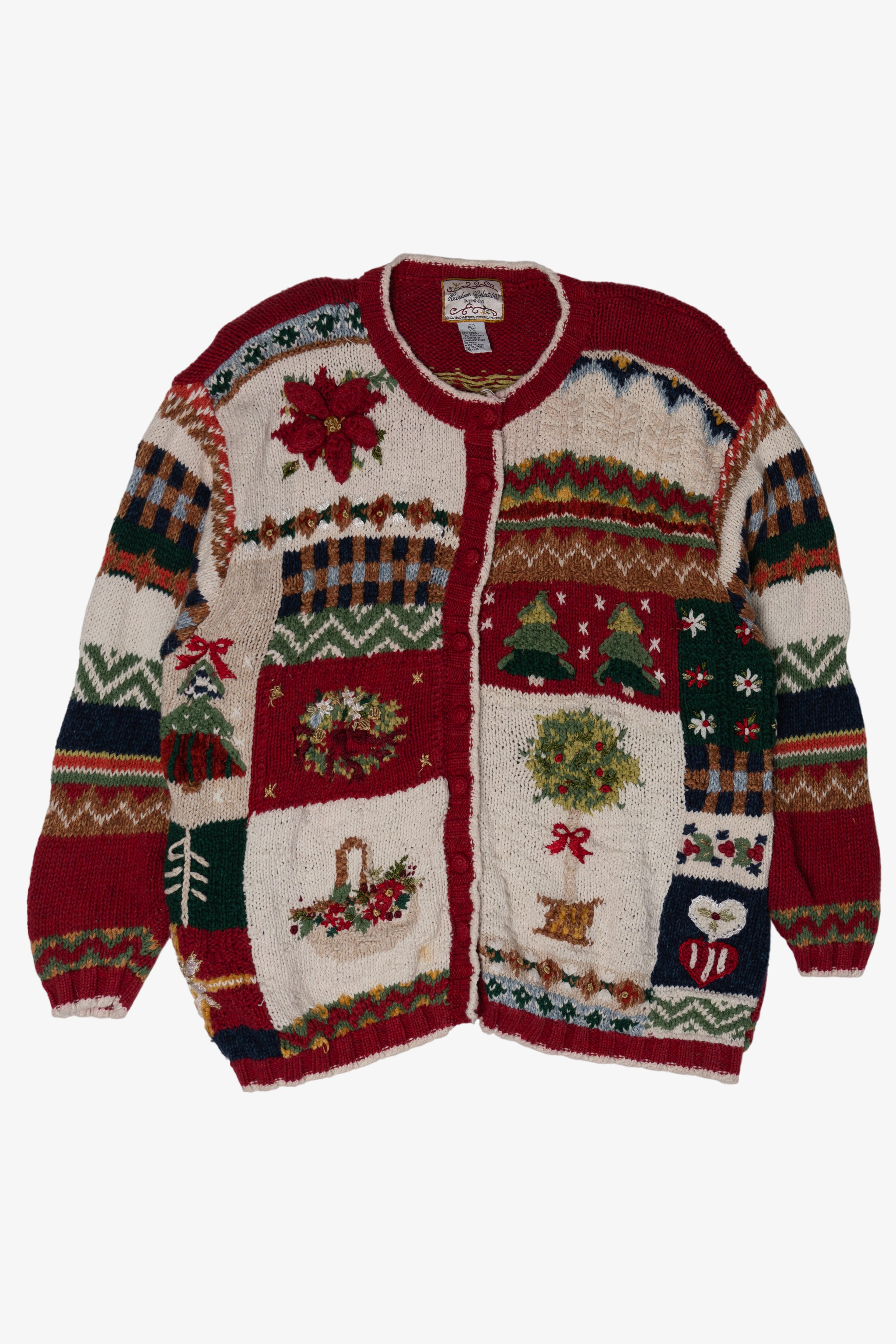 Vintage Heirloom Collectible Ugly Christmas Pullovers (1990s)