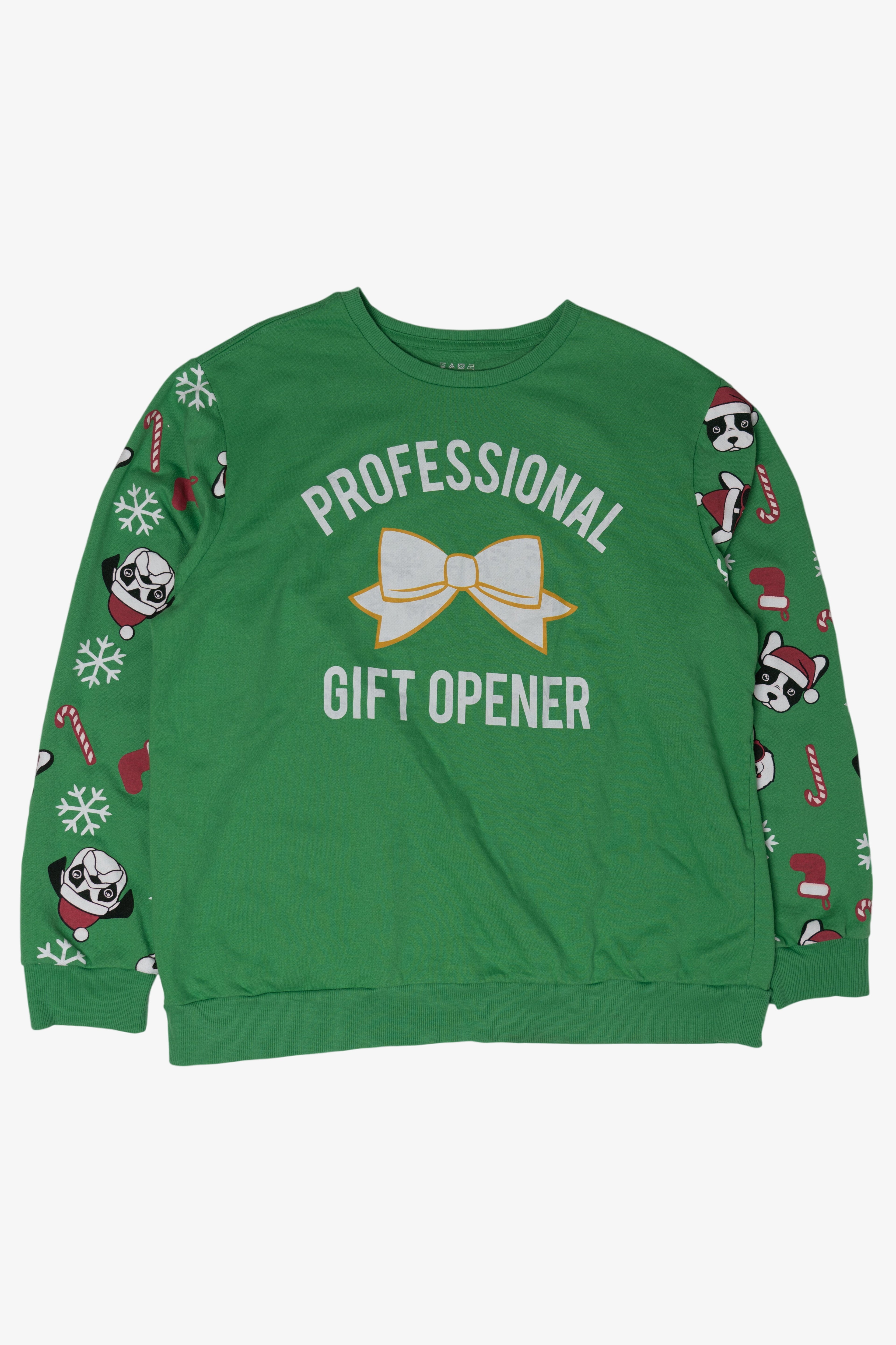 Modern "Professional Gift Opener" Ugly Christmas Sweatshirts (2010s)