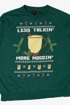 Modern "Less Talkin' More Noggin'" Ugly Christmas Sweatshirts (2010s)