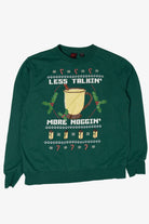 Modern "Less Talkin' More Noggin'" Ugly Christmas Sweatshirts (2010s)