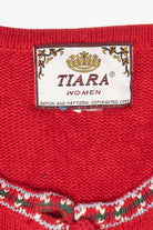 Vintage Tiara Women Ugly Christmas Cardigans (1990s)