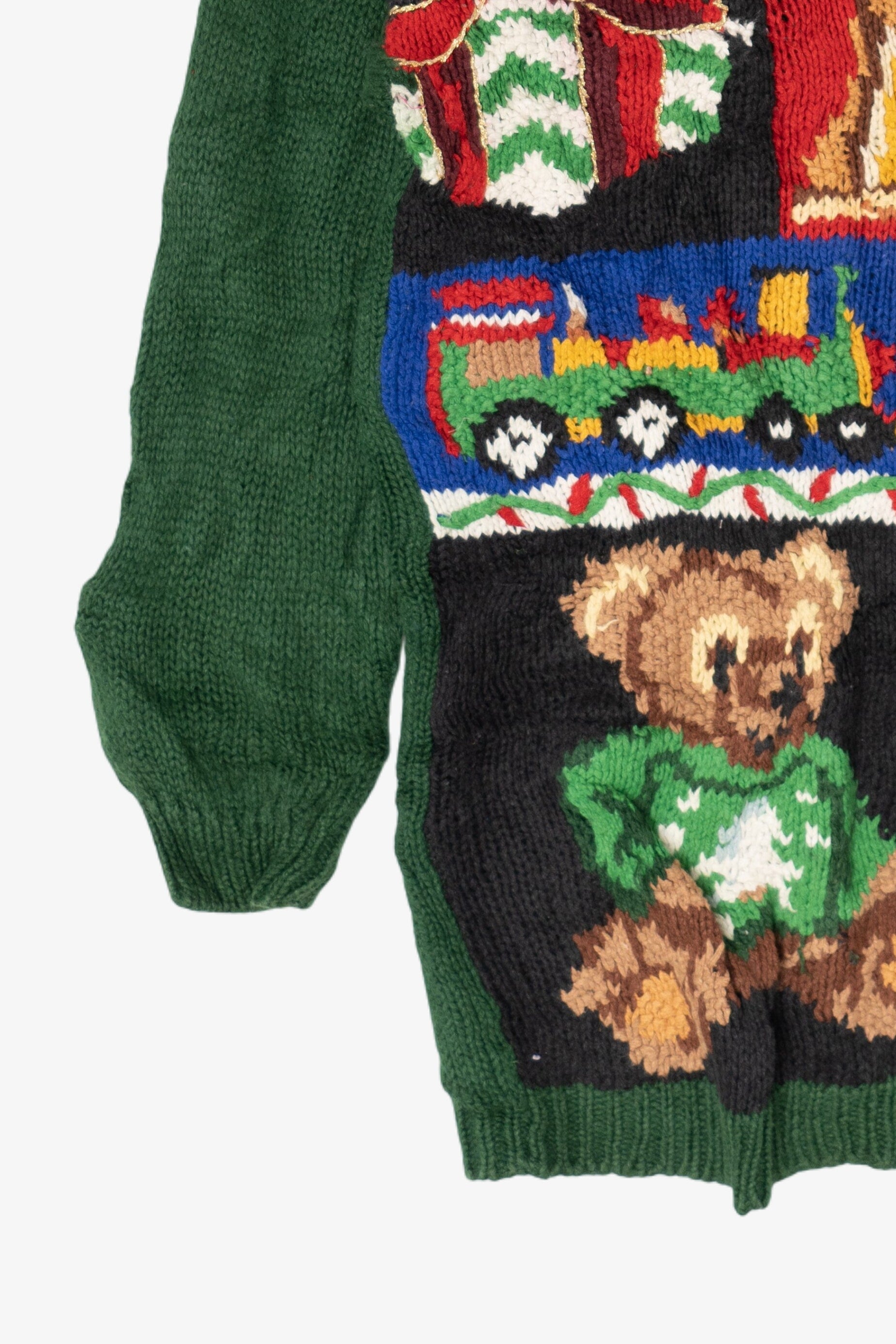 Vintage Green Ugly Christmas Cardigans (1990s)