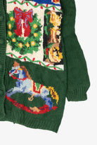 Vintage Green Ugly Christmas Cardigans (1990s)