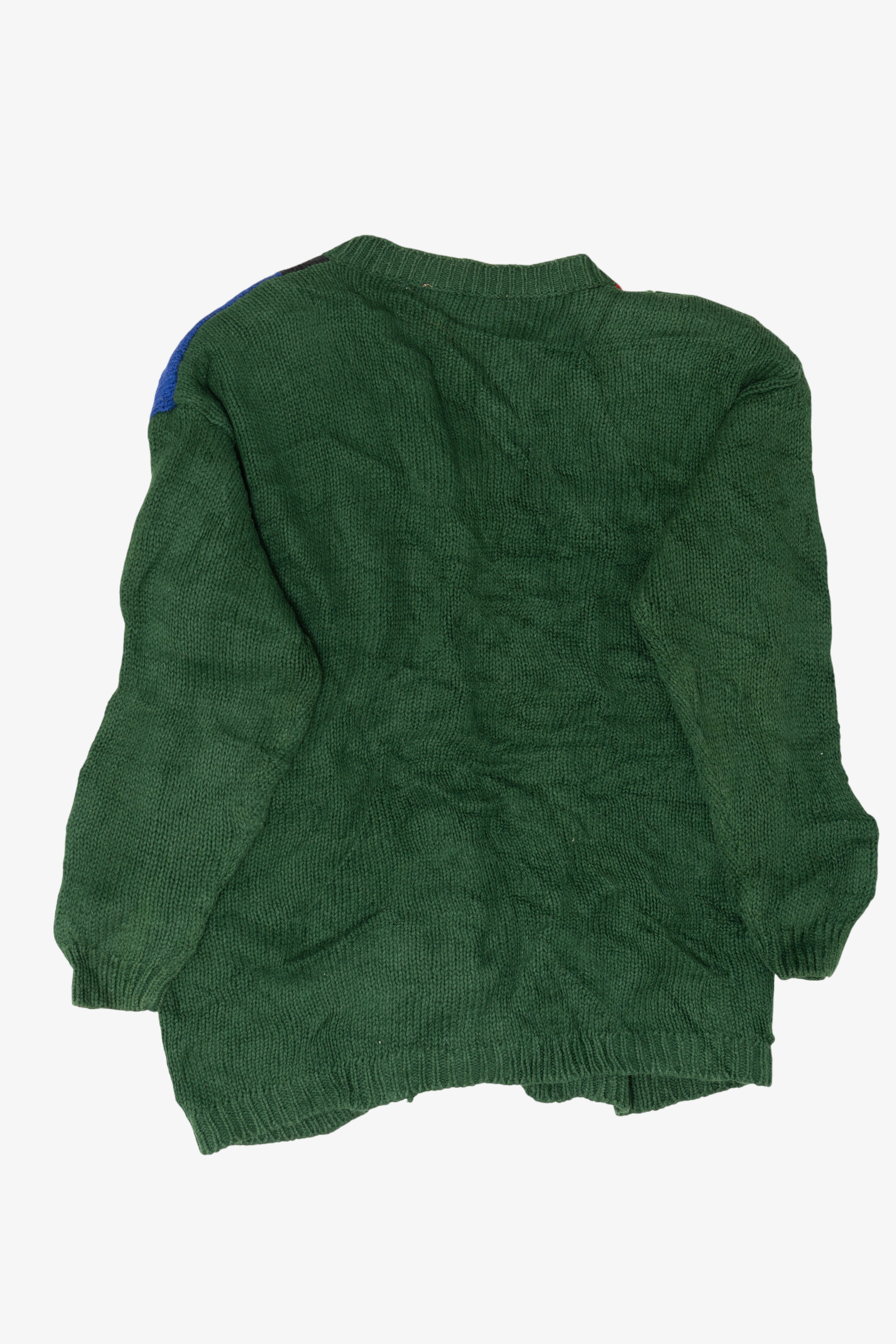 Vintage Green Ugly Christmas Cardigans (1990s)