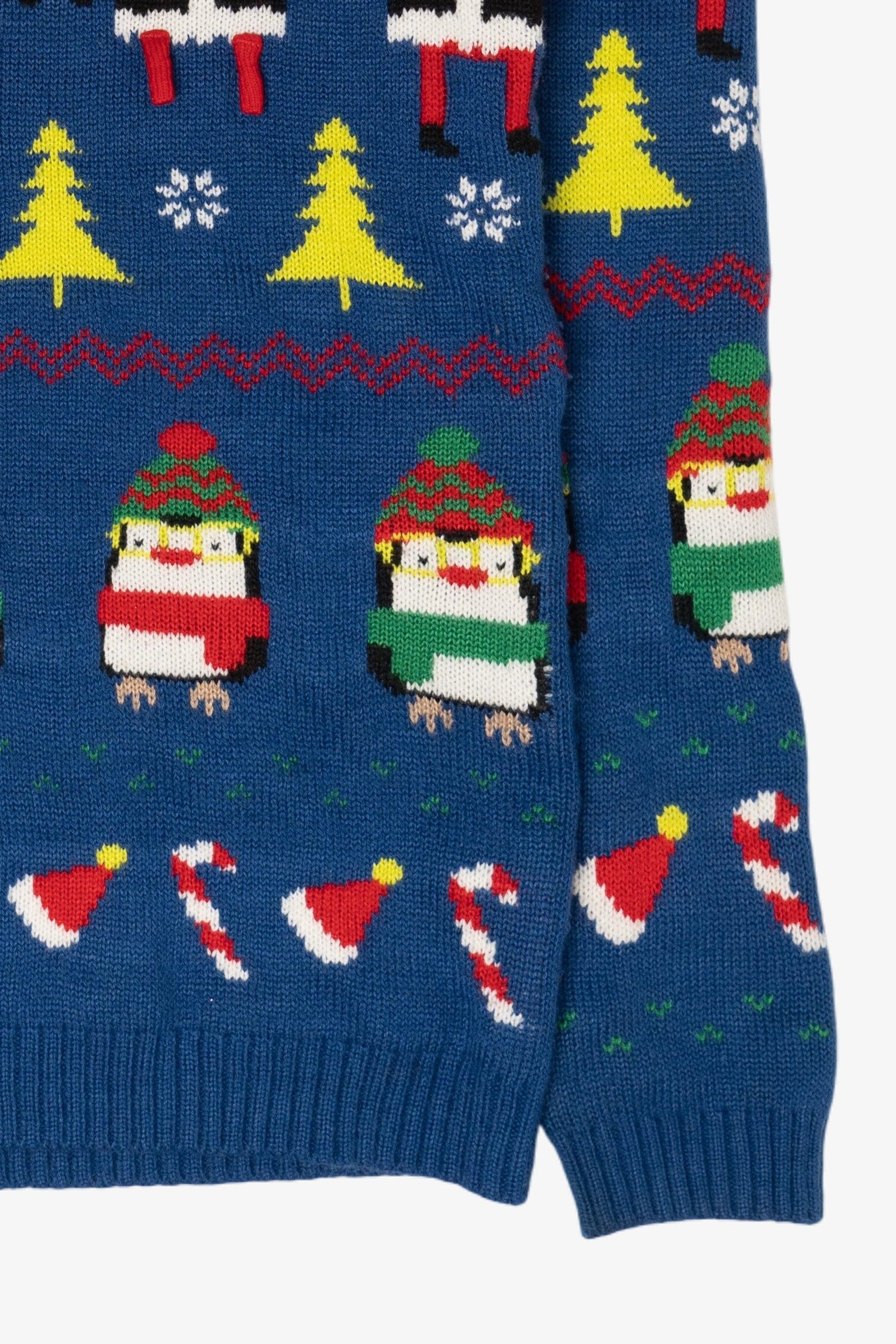Modern Santa And Penguins Ugly Christmas Pullovers (2010s)