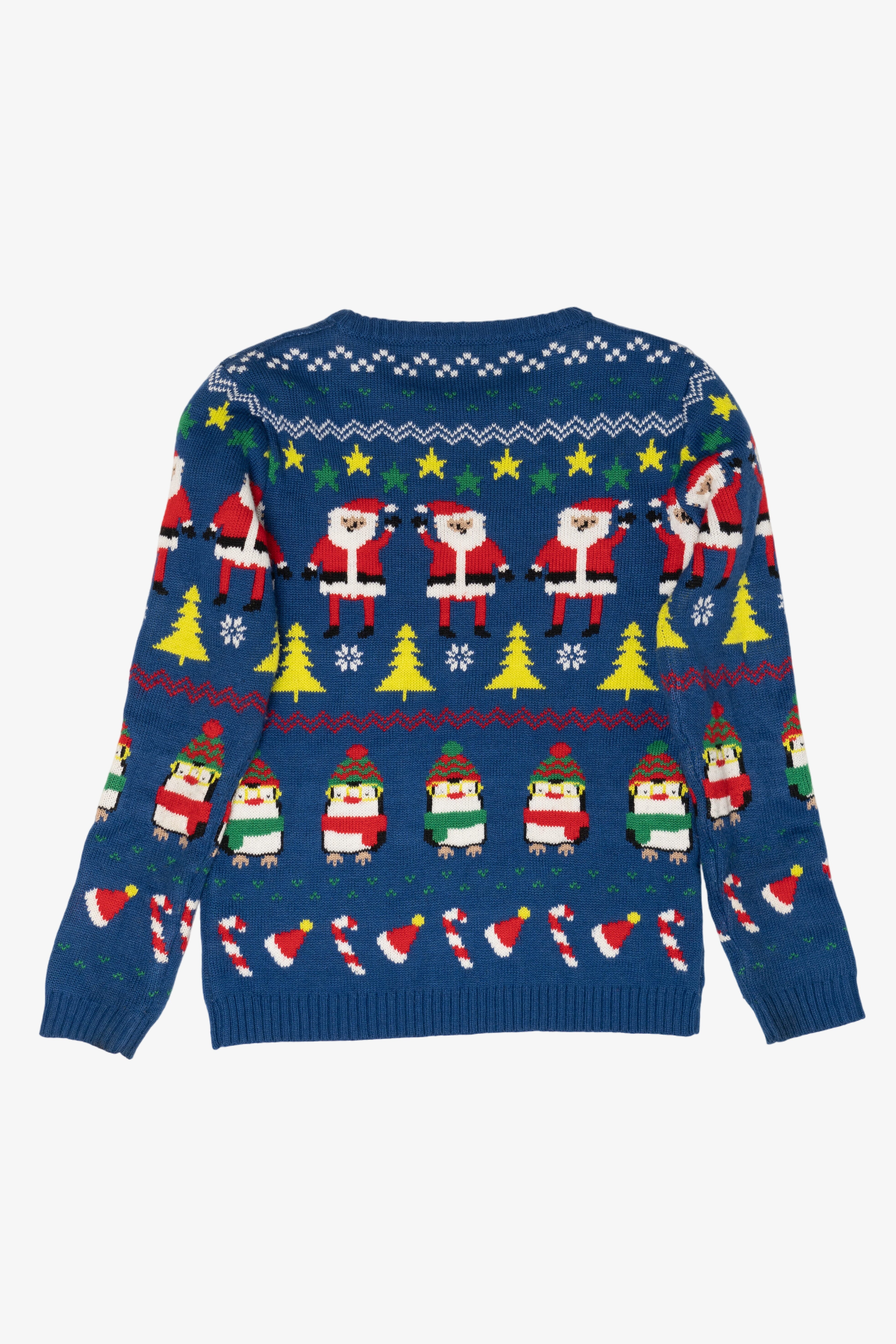 Modern Santa And Penguins Ugly Christmas Pullovers (2010s)