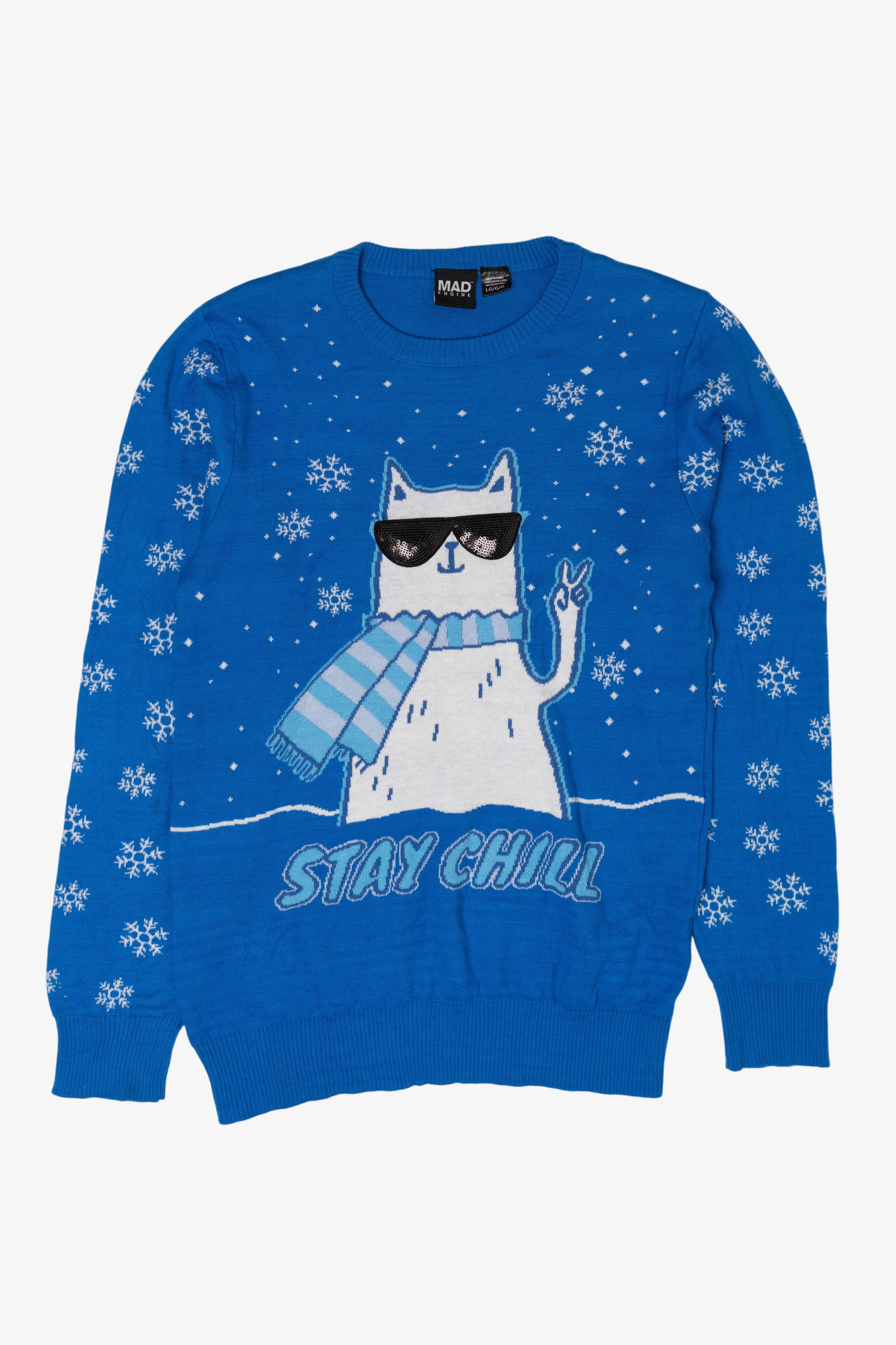 Modern "Stay Chill" Ugly Christmas Pullovers (2010s)