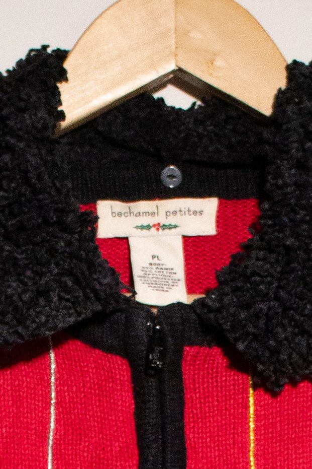 Vintage Red Ornaments Ugly Christmas Vest (1990s)