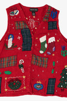 Vintage Hampshire Studio Ugly Christmas Vest (1990s)