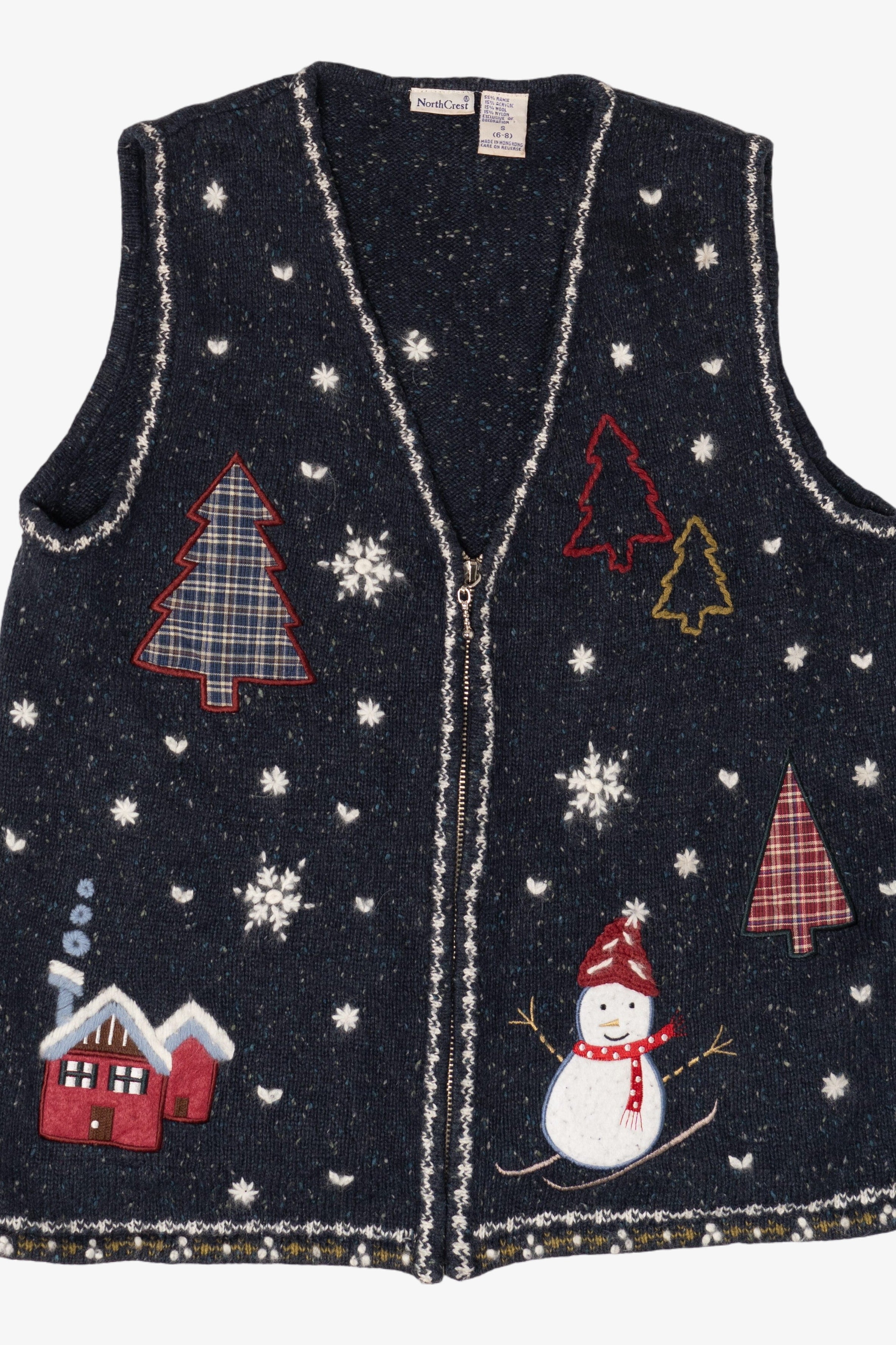Vintage Northcrest Ugly Christmas Vest (1990s)