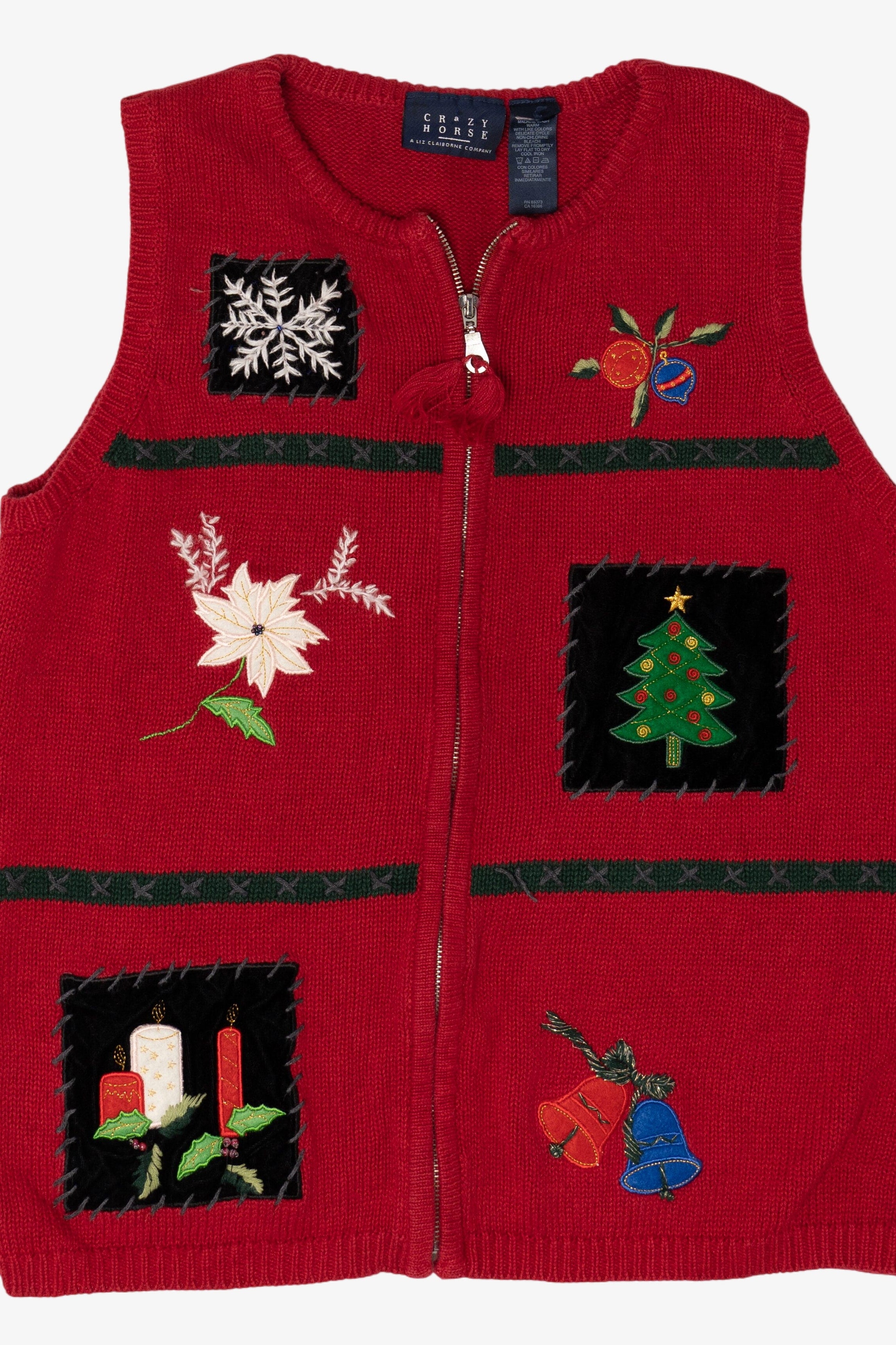 Vintage Crazy Horse Ugly Christmas Vest (2000s)
