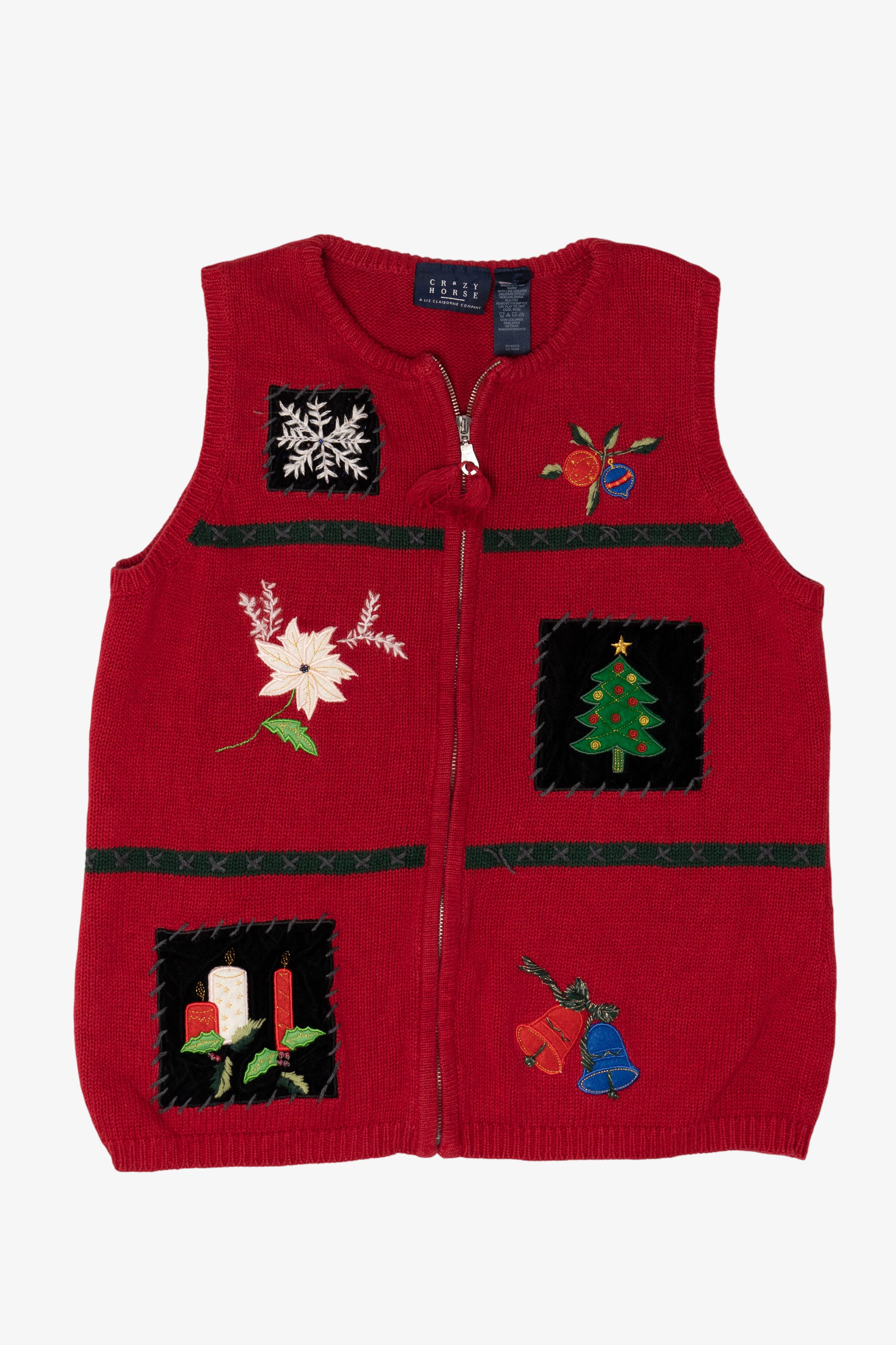 Vintage Crazy Horse Ugly Christmas Vest (2000s)