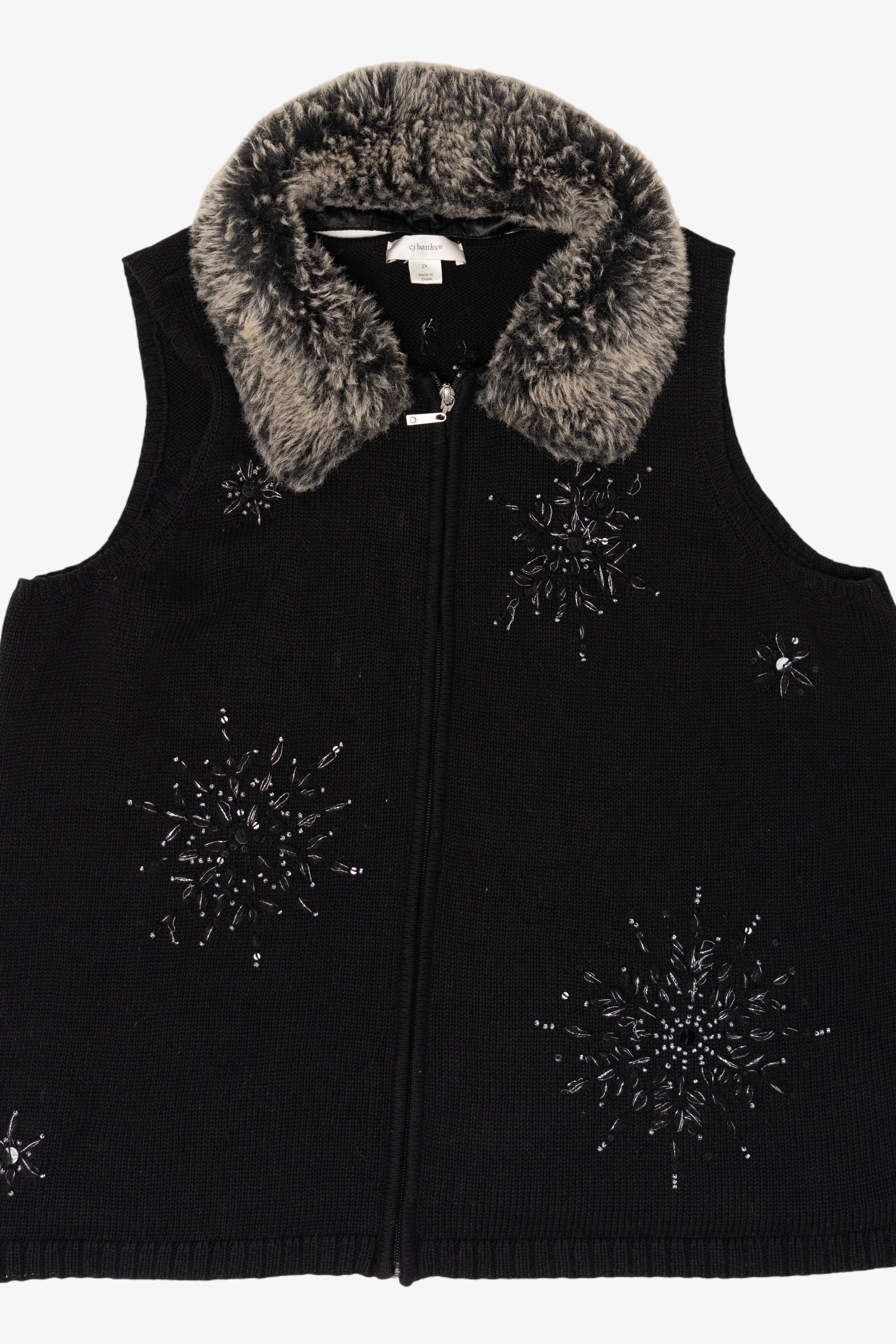 Vintage CJ Banks Ugly Christmas Vest (2000s)