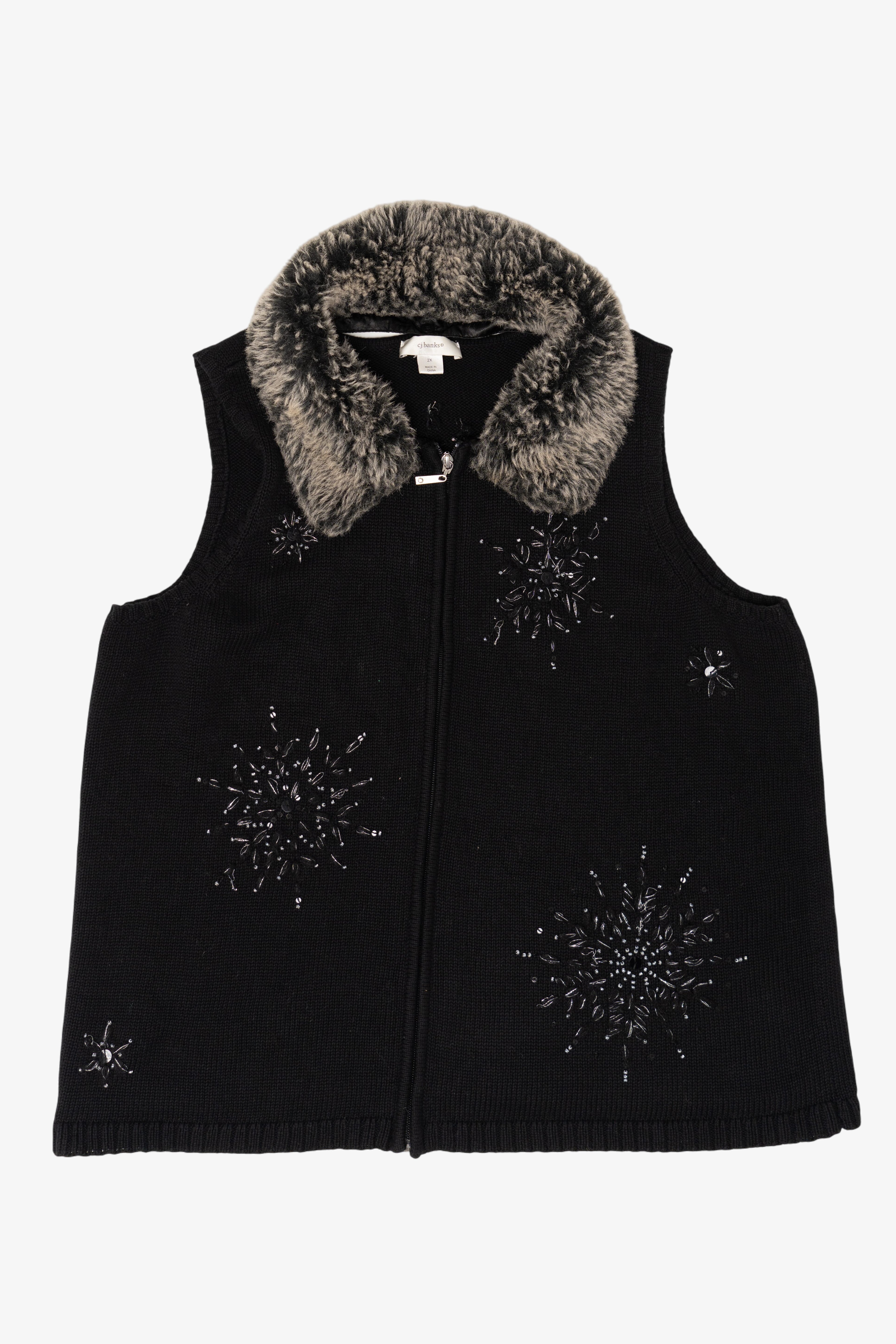 Vintage CJ Banks Ugly Christmas Vest (2000s)