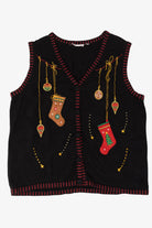 Vintage Stockings Ugly Christmas Vest (2000s)