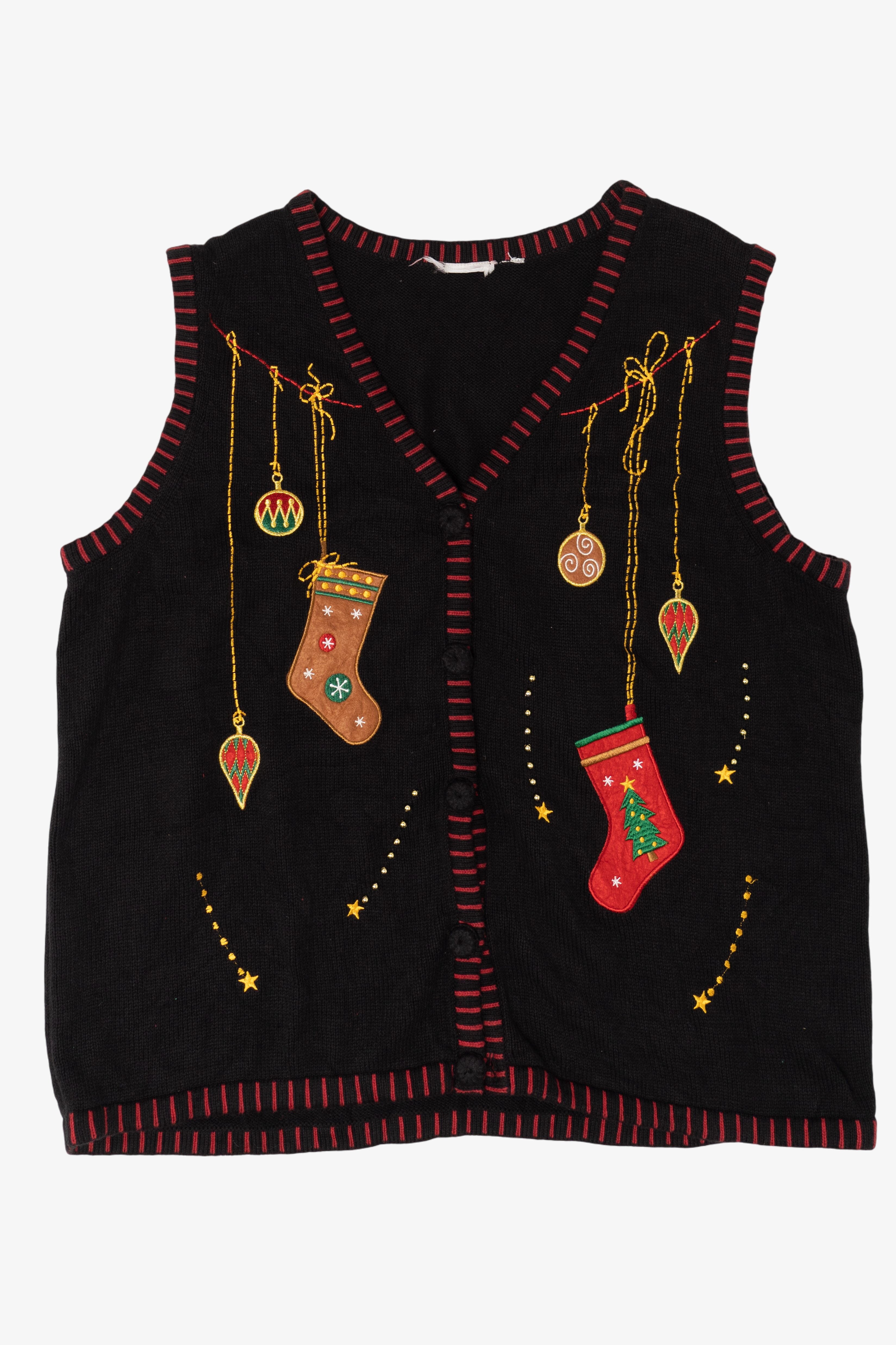 Vintage Stockings Ugly Christmas Vest (2000s)