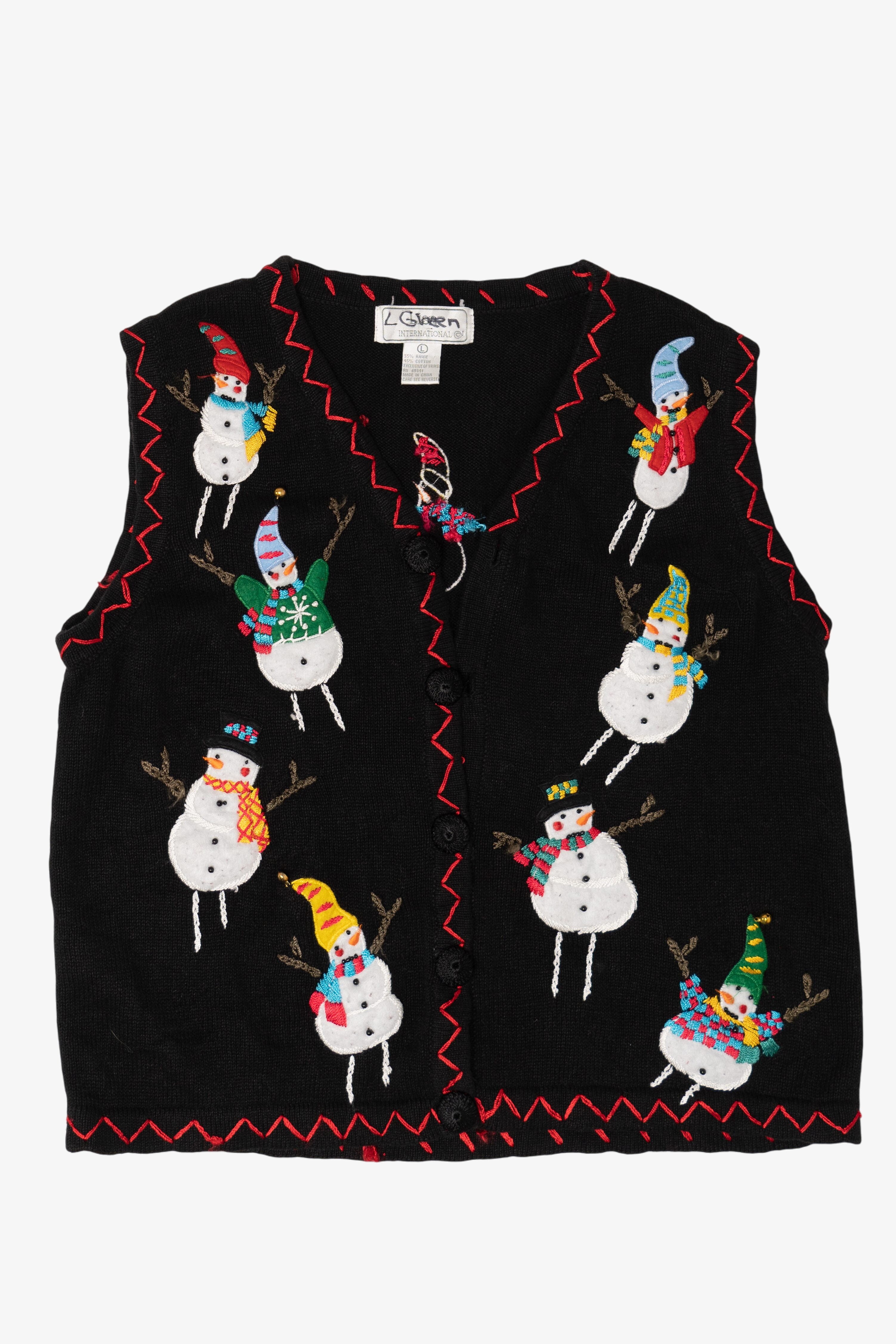 Vintage Lisa International Ugly Christmas Vest (2000s)