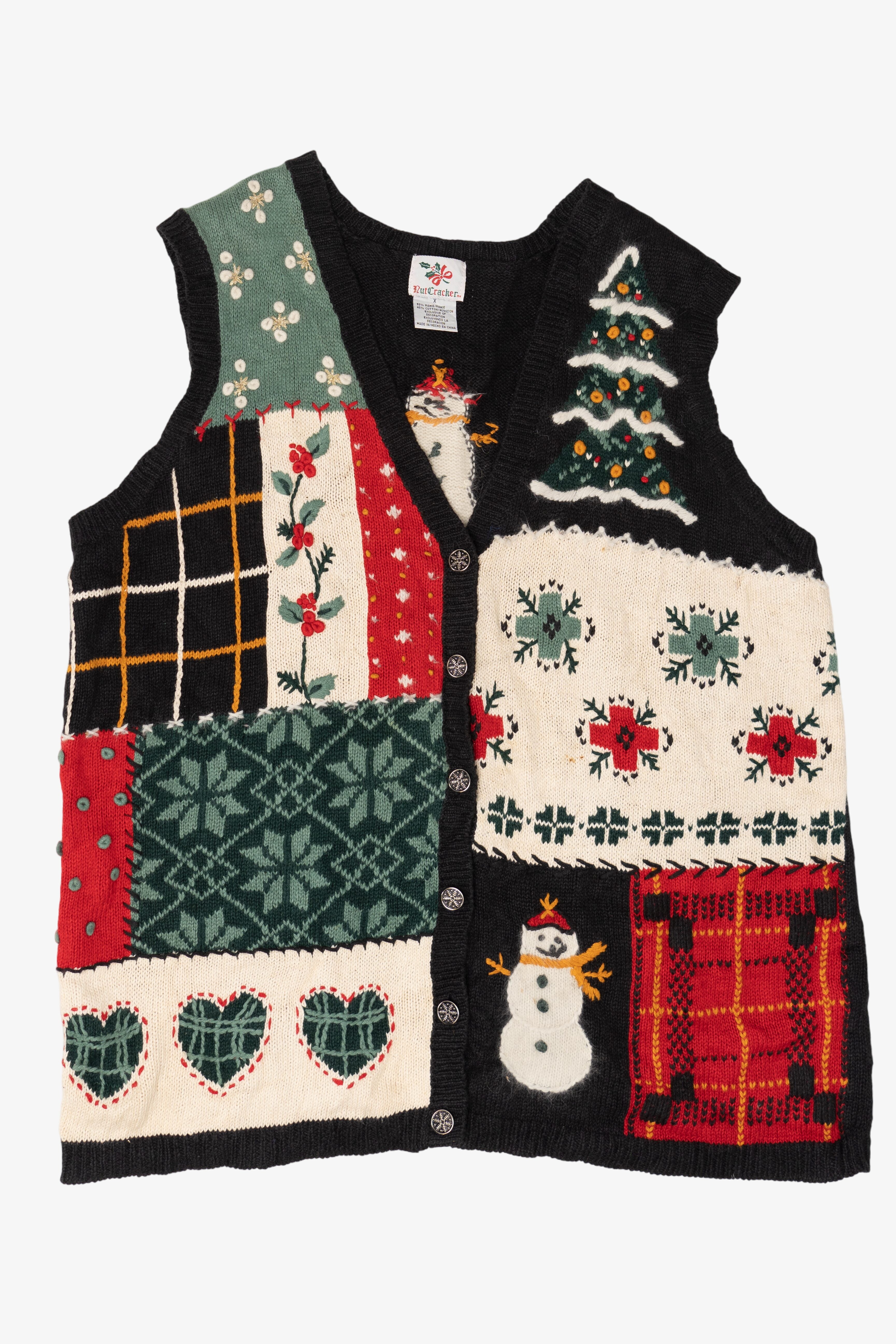 Vintage Nutcracker Ugly Christmas Vest (1990s)