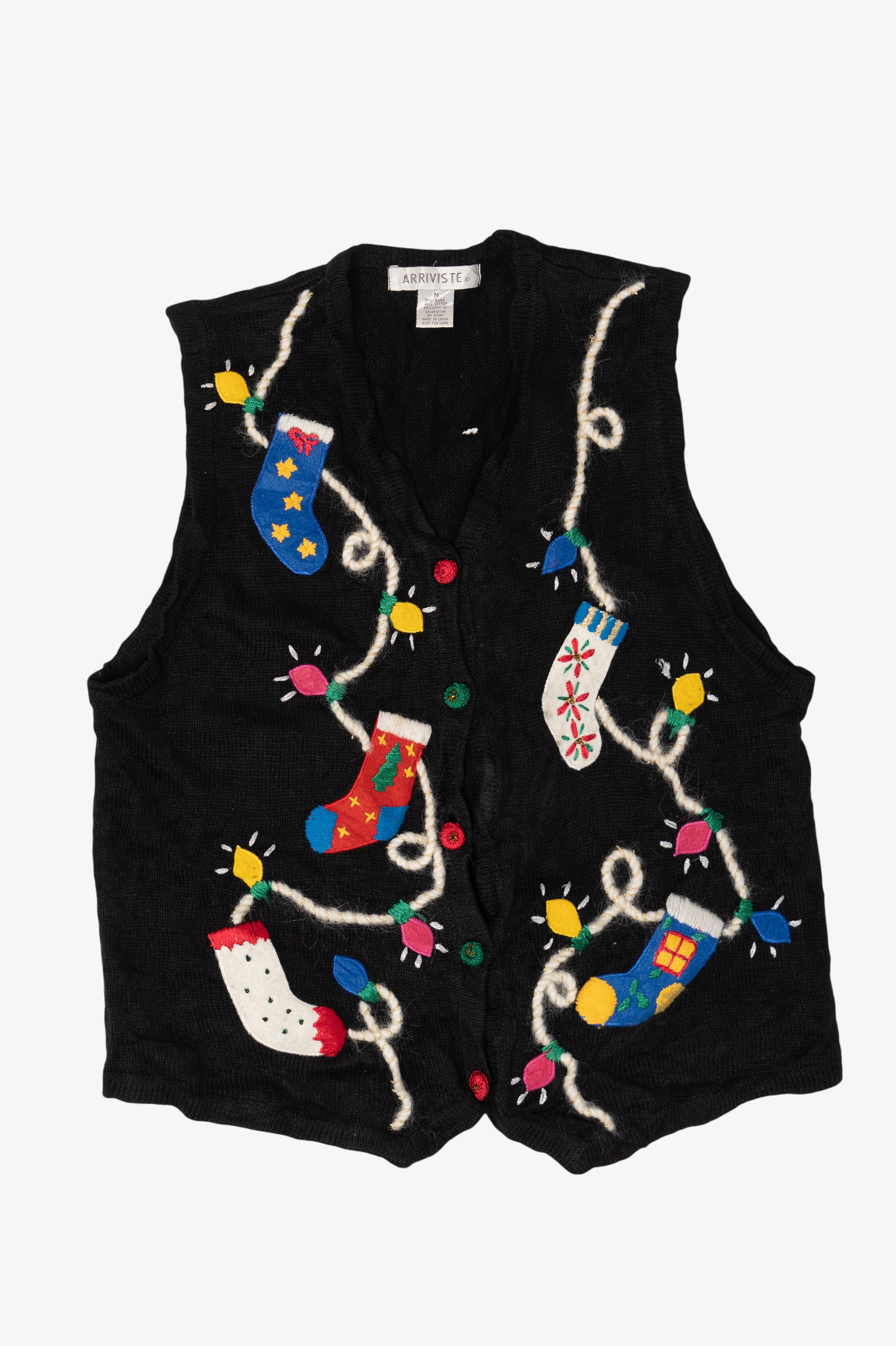 Vintage Stockings Ugly Christmas Vest (2000s)