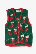 Vintage Stockings Ugly Christmas Vest (1990s)