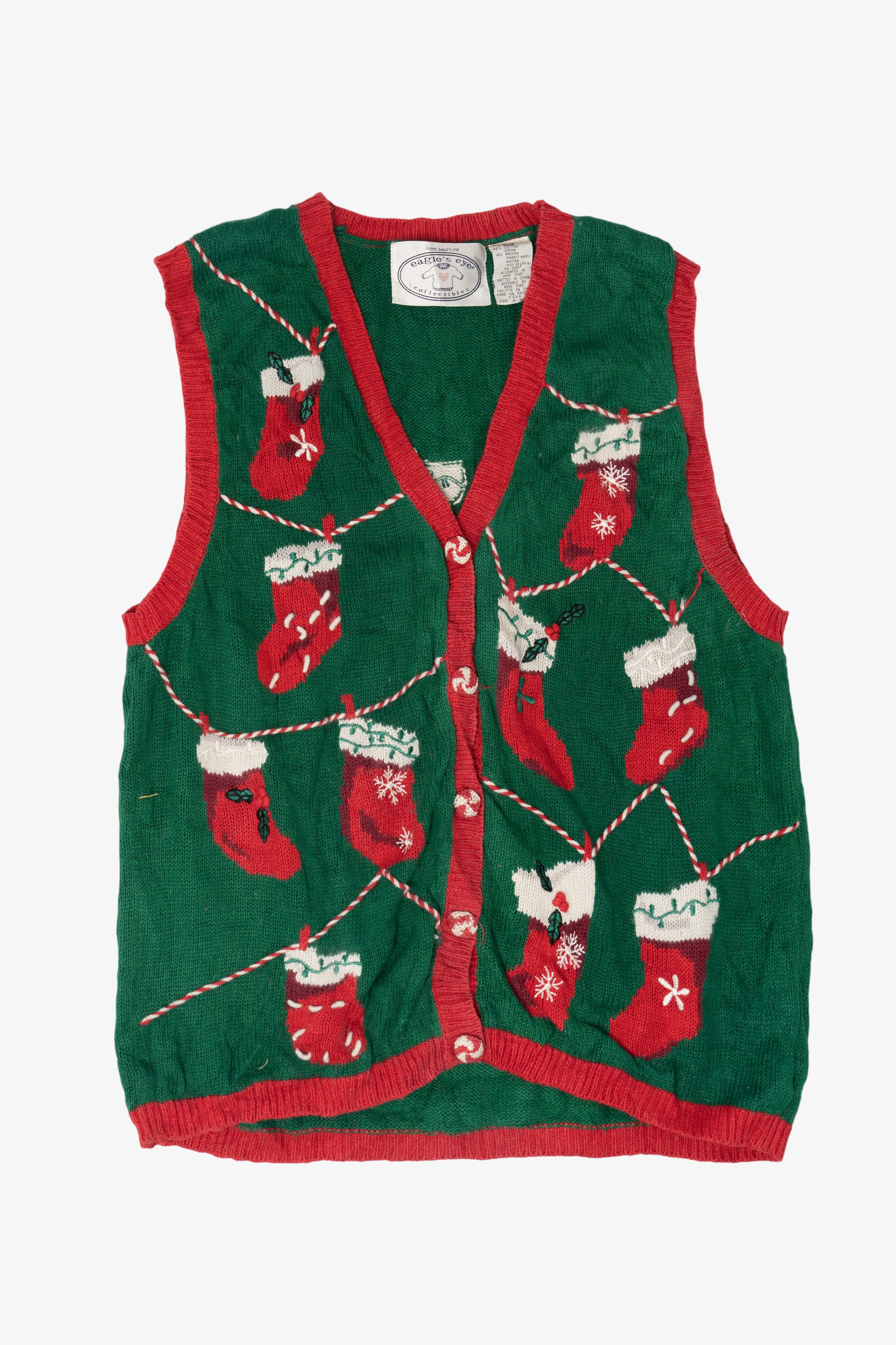 Vintage Stockings Ugly Christmas Vest (1990s)