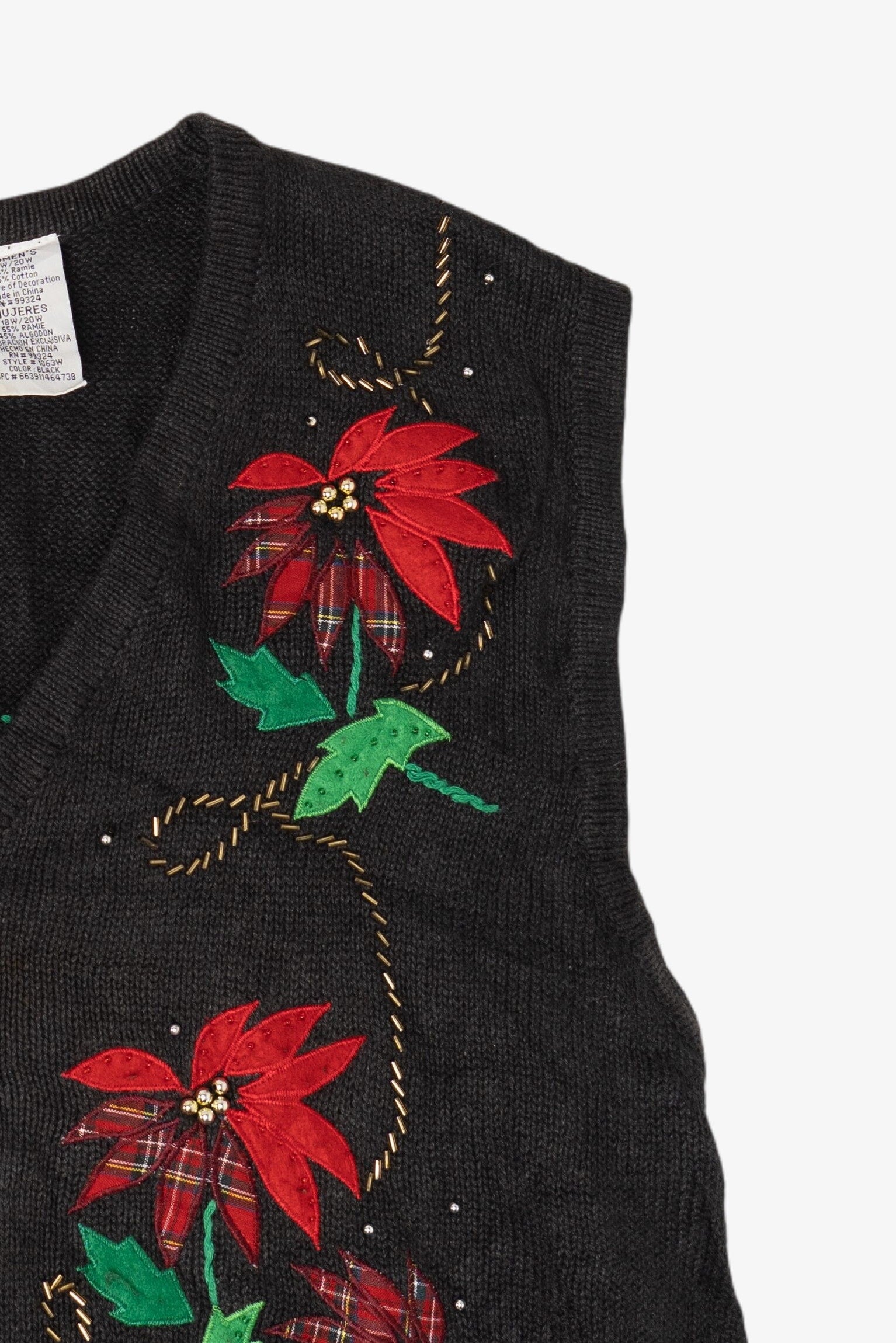 Vintage Bobbie Brooks Ugly Christmas Vest (1990s)